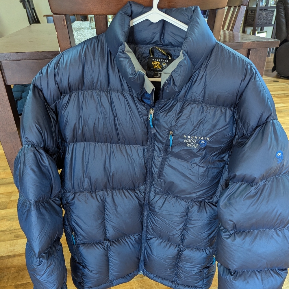 Mountain Hardwear Men's Blue Puffer Jacket XL